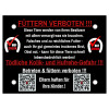 Warnschild Füttern VERBOTEN