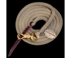 Brockamp Führseil  Lead Rope versch. Ausführungen 01 schwarz/silber/beige 2,70 m 05 Drehkippkarabiner Inox