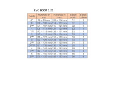 Evo Boot 1.21, 1 Stück ohne Ballenpolster 00